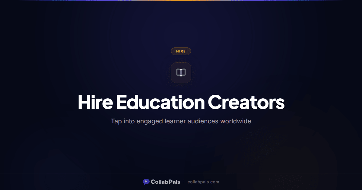 Hire Education & Learning YouTube Creators | Bulk YouTube Sponsorships ...
