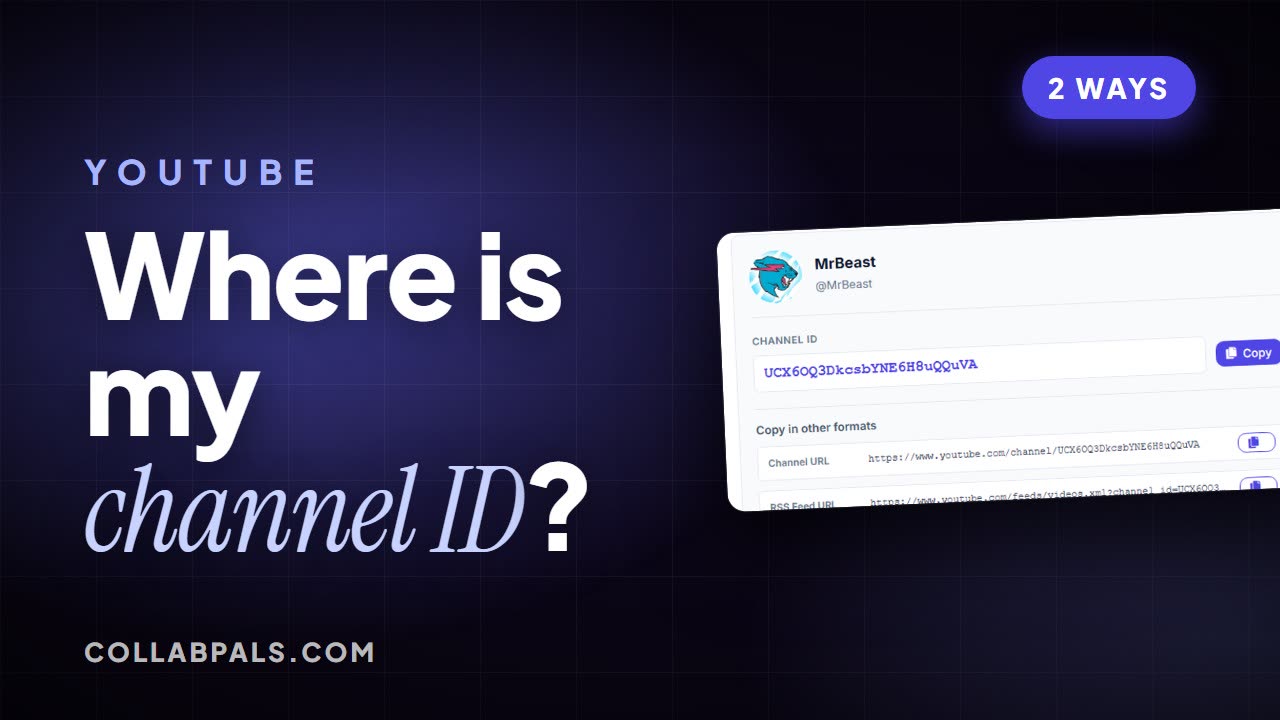 How To Find Your YouTube Channel ID (2026)